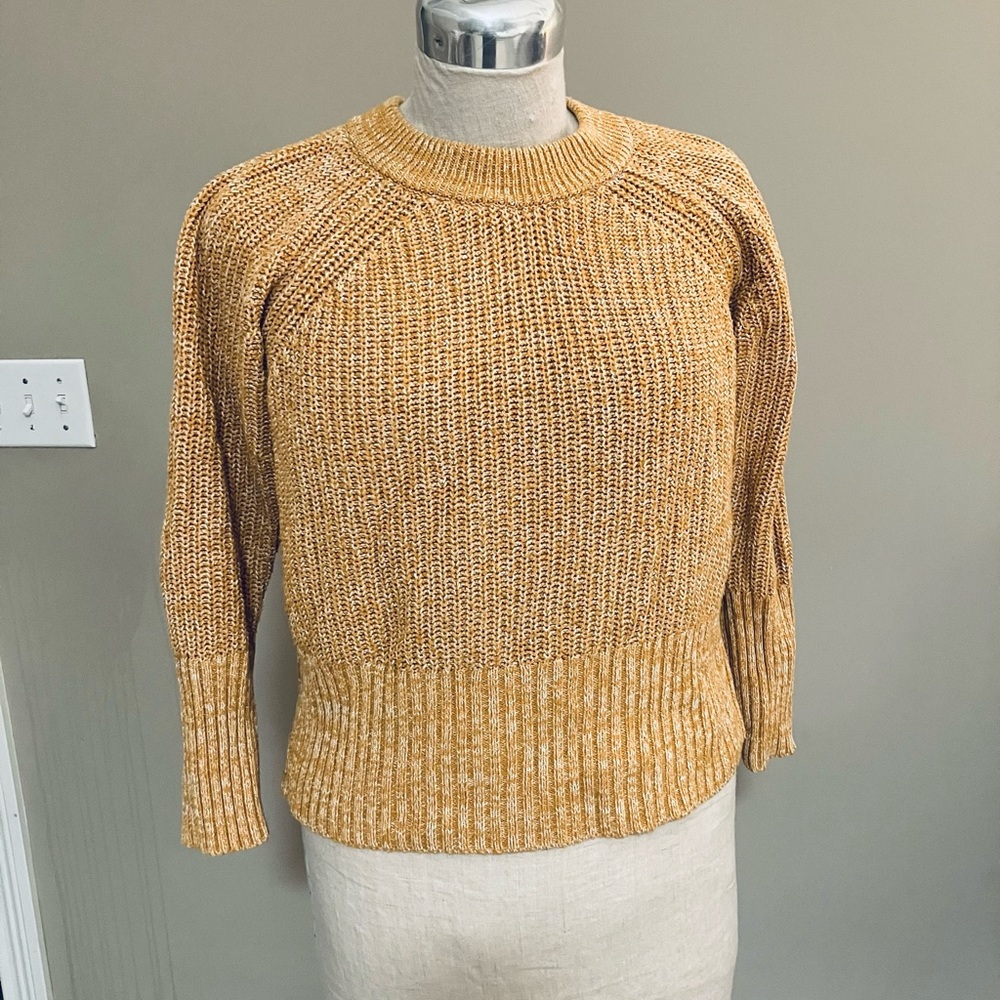 Target Universal Thread Mustard Yellow Cotton Sweater size S